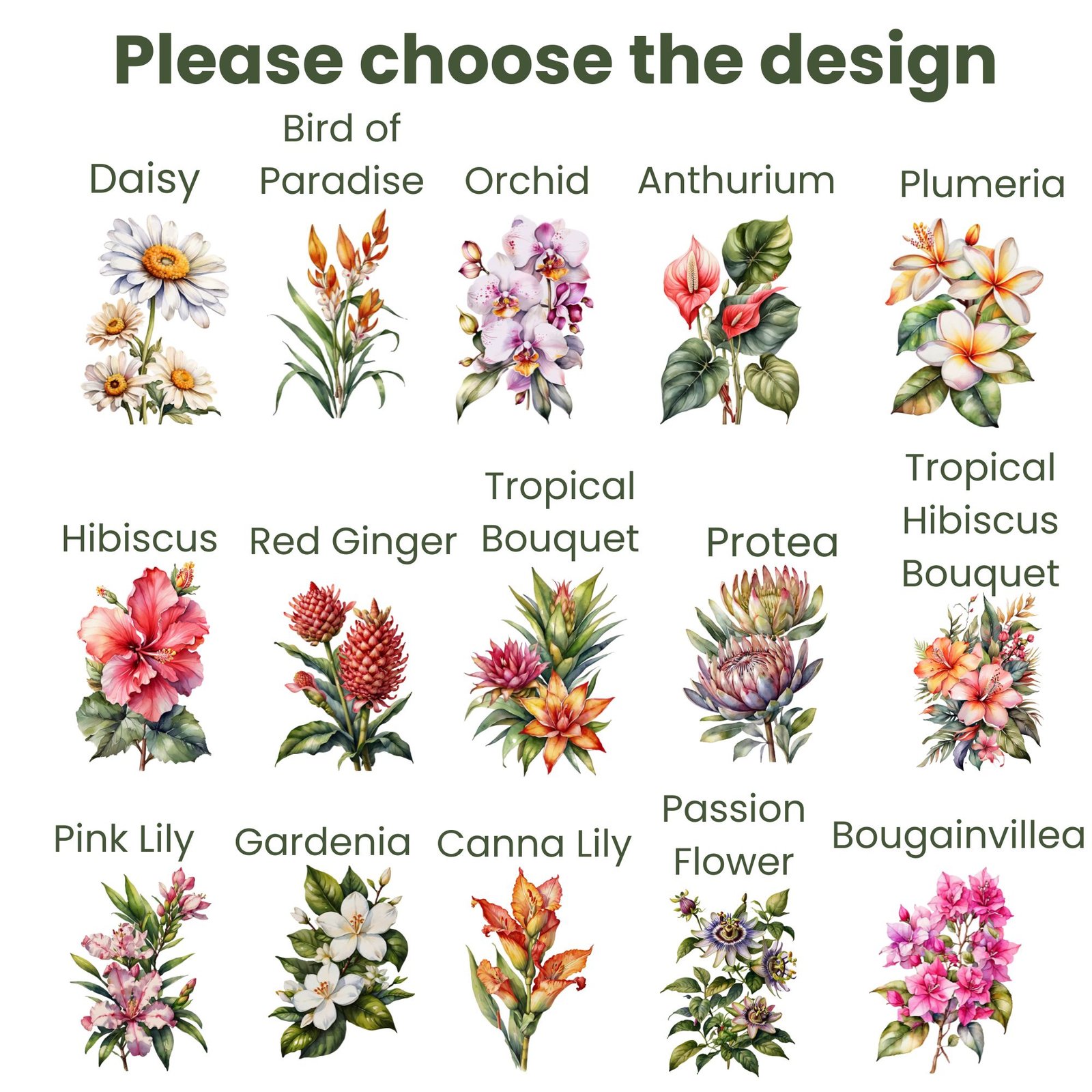 Personalized Floral T-Shirt – Botanical Flower Graphic Tee, Custom Name Shirt - Image 2